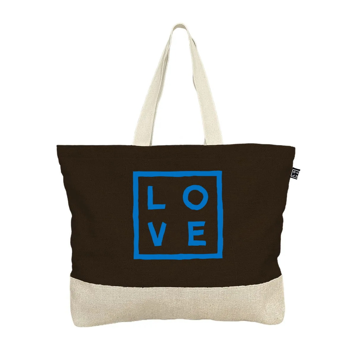 2 Tones – Beach bag – Brown Classic Flex