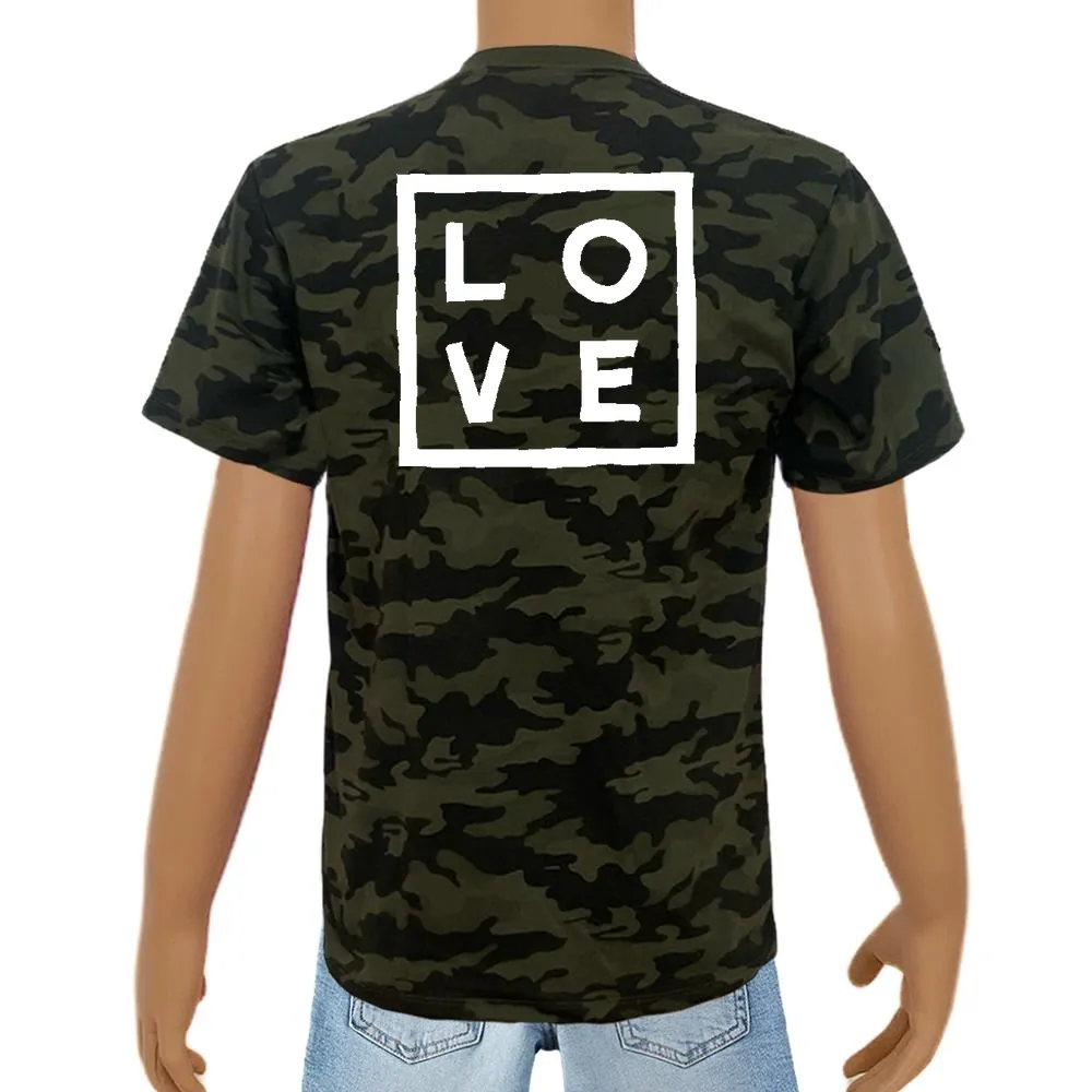 Kid's T-shirt – Cotton – Camo – Green